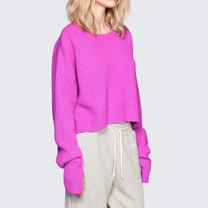 NWT Re/Done Cashmere Crop Sweater Never Worn
